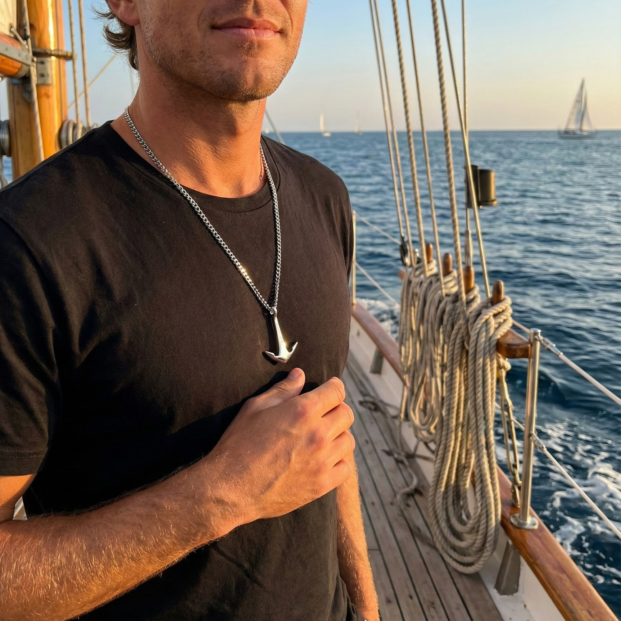 Anchor Necklace Silver