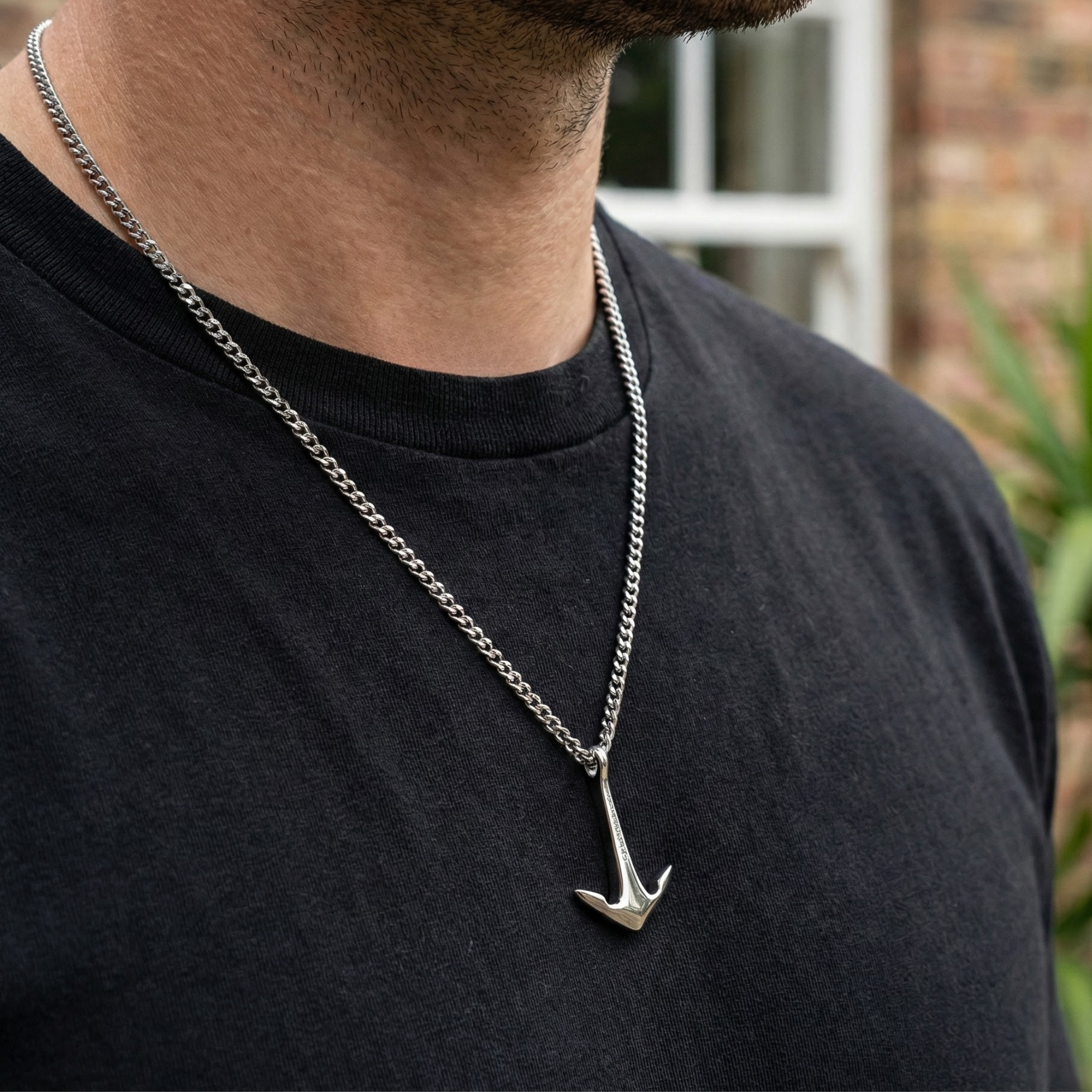 Anchor Necklace Silver