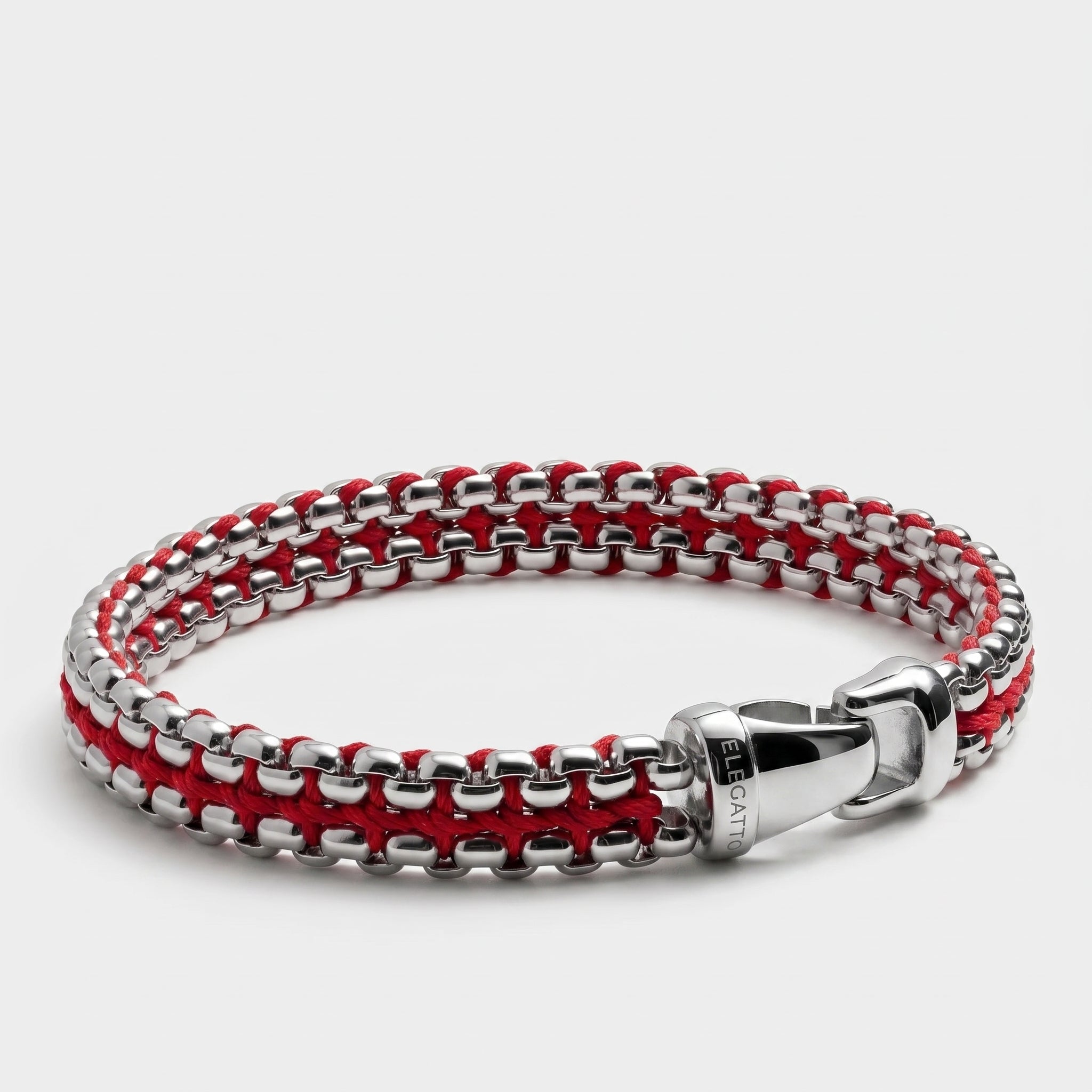 Argos Steel Link Silver Red