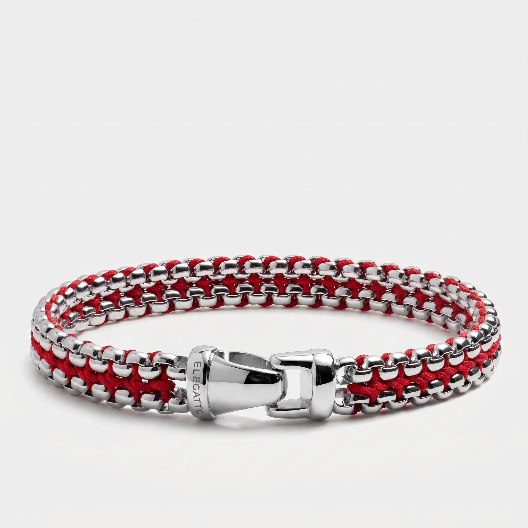 Argos Steel Link Silver Red