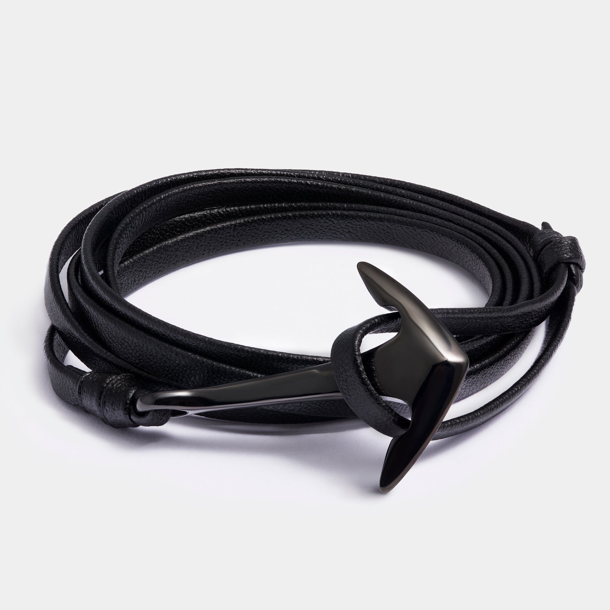 Anchor Leather Black - Elegatto