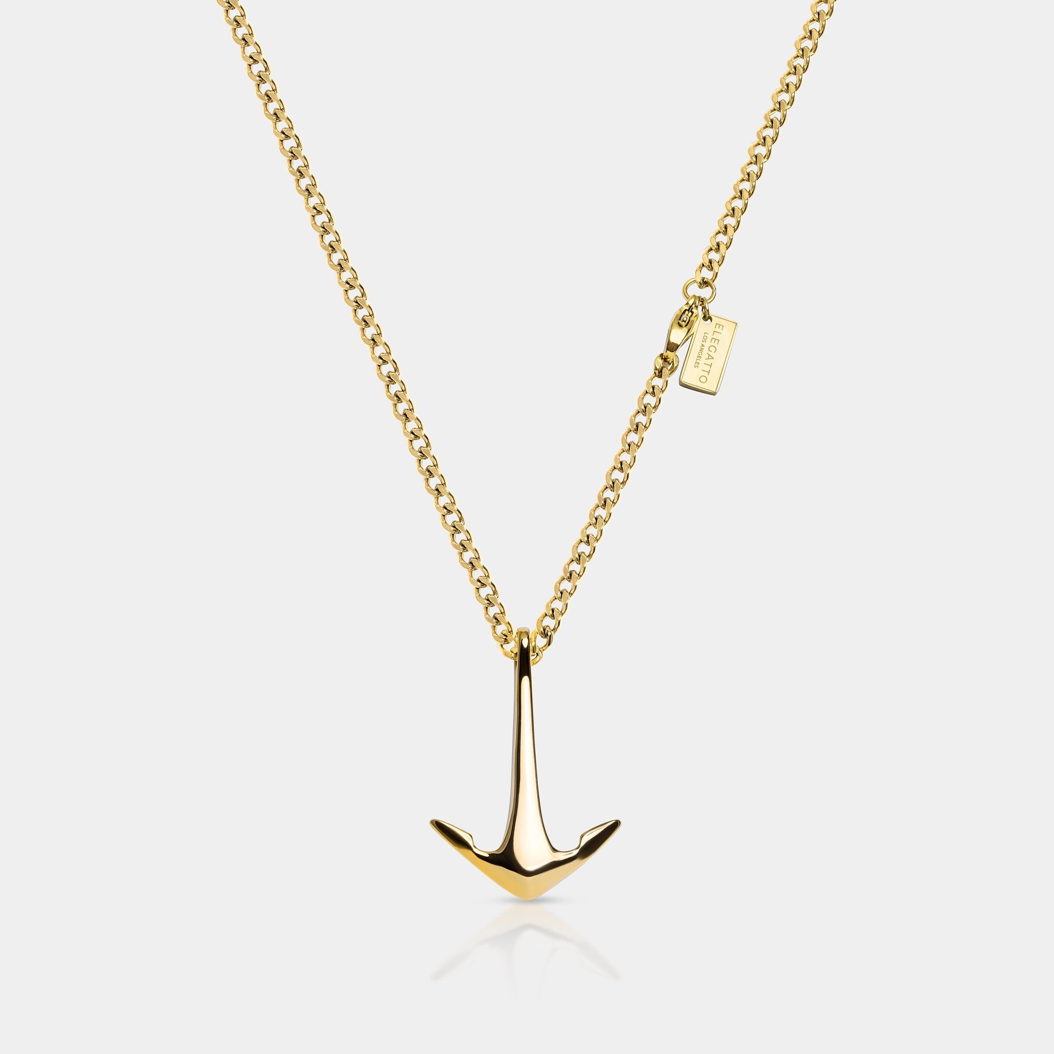 Anchor Necklace Gold - Elegatto