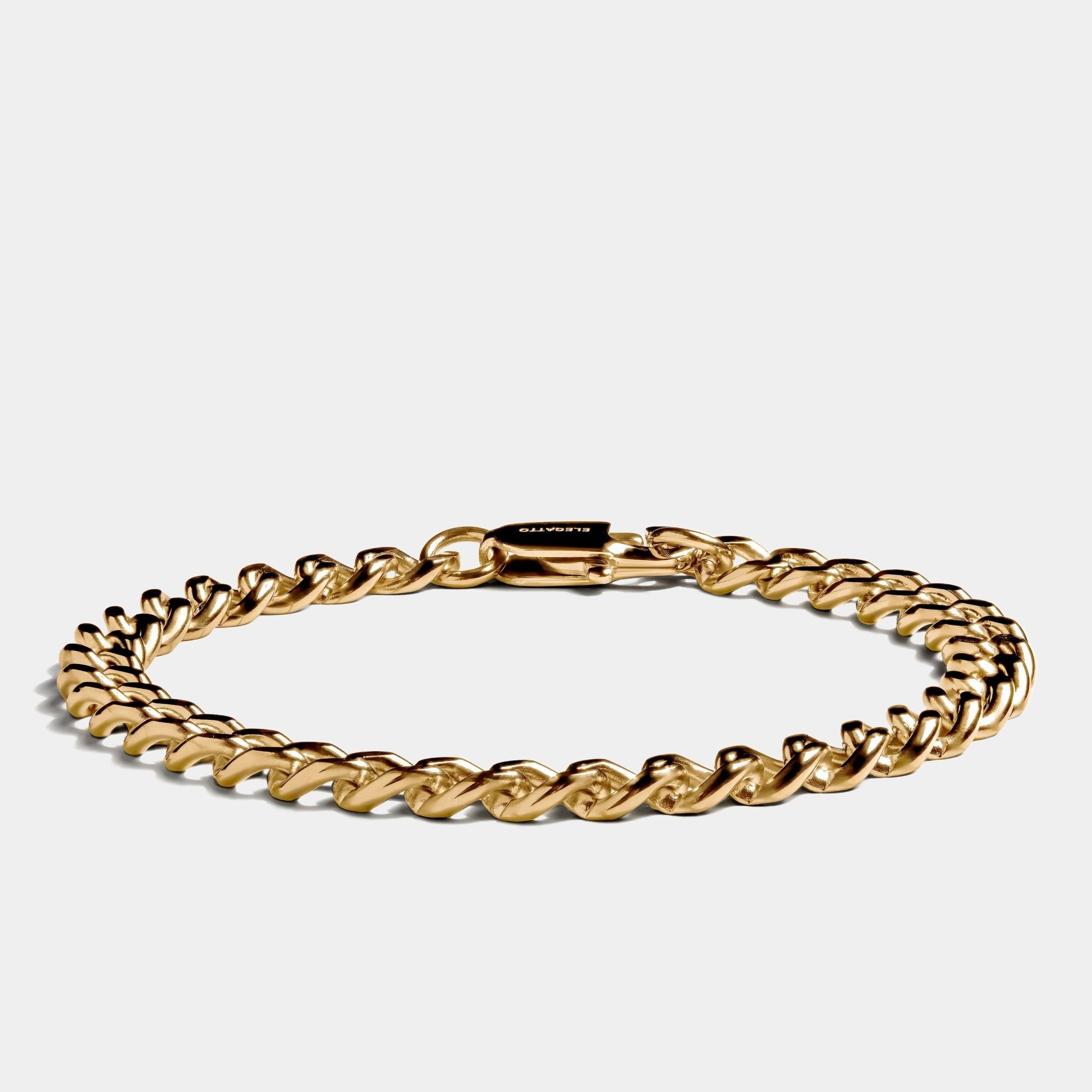 Cuban Chain Bracelet Gold (6mm) - Elegatto