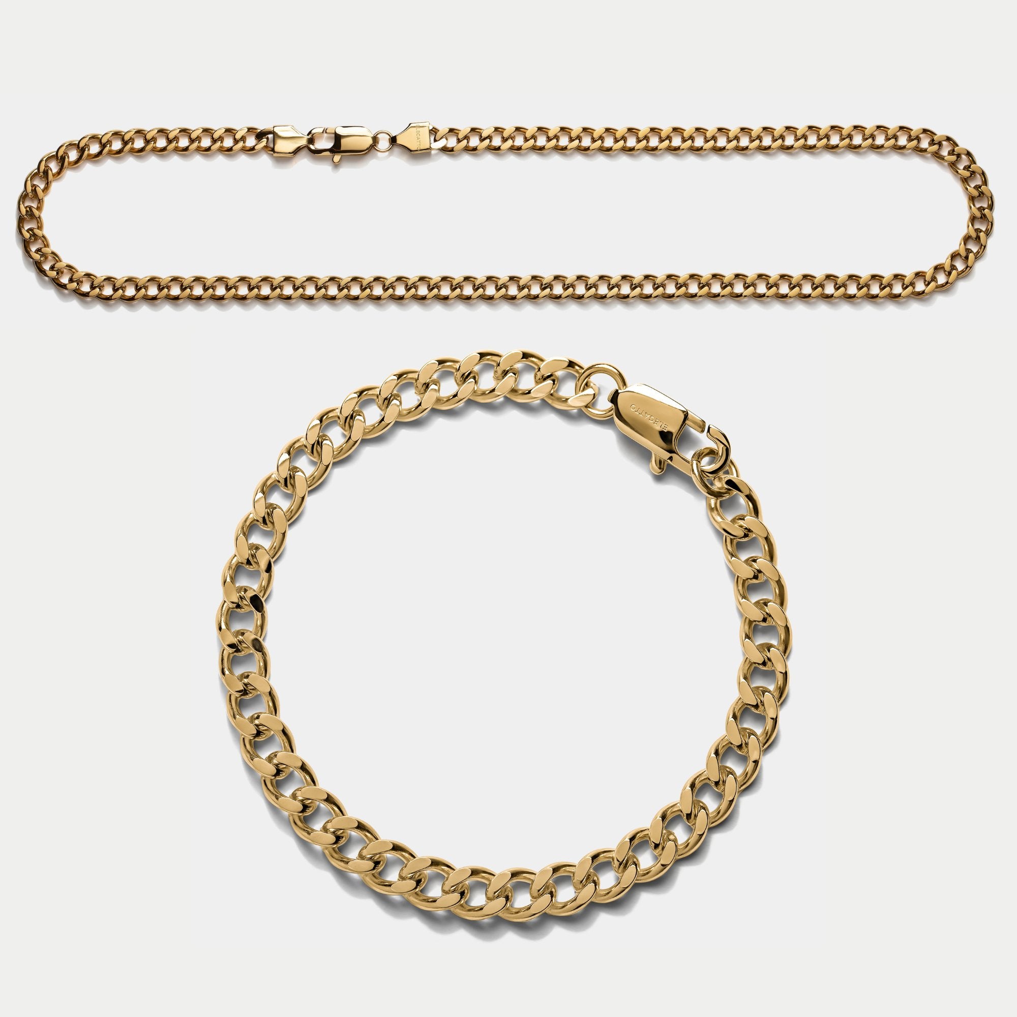 Cuban Chain Link Bundle Gold (6mm) - Elegatto