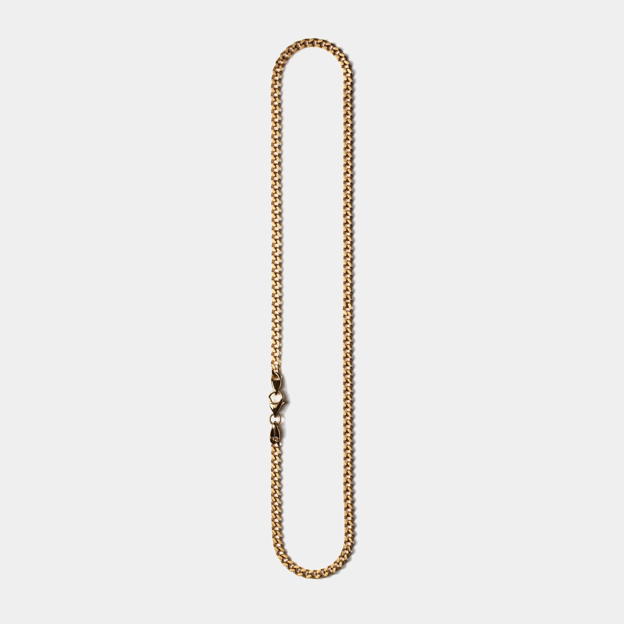 Cuban Chain Necklace Gold (4mm) - Elegatto