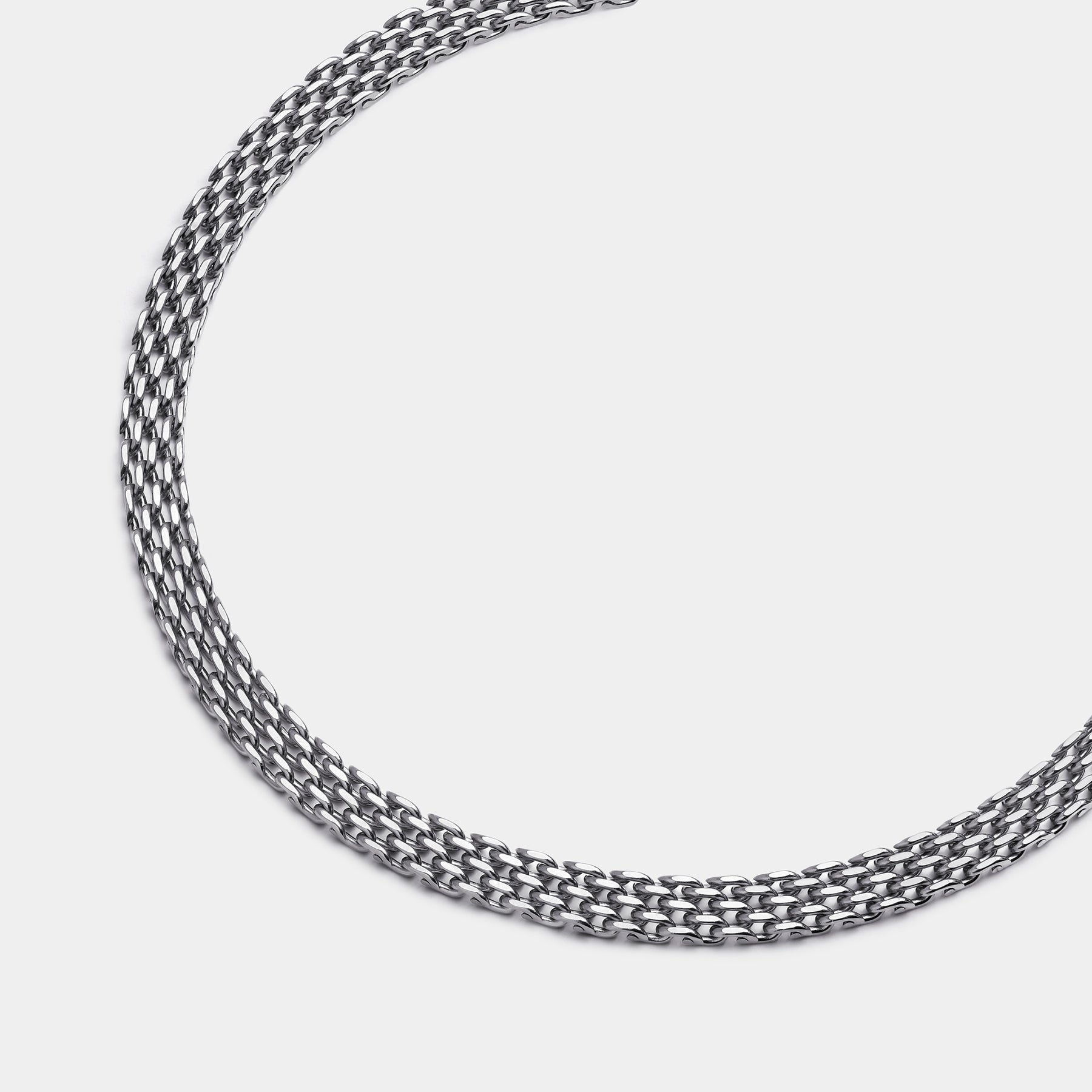 Mesh Choker Silver - Elegatto