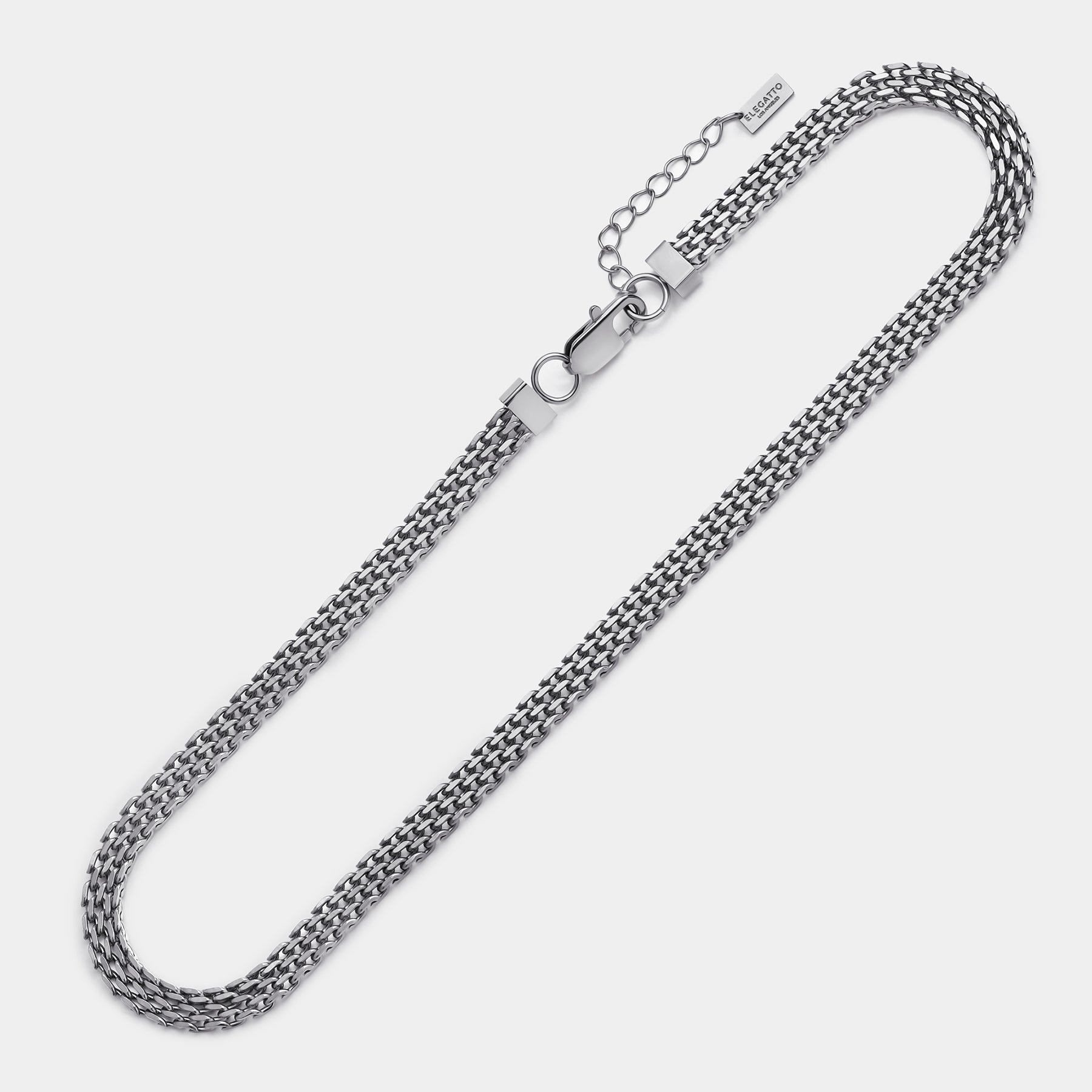 Mesh Choker Silver - Elegatto