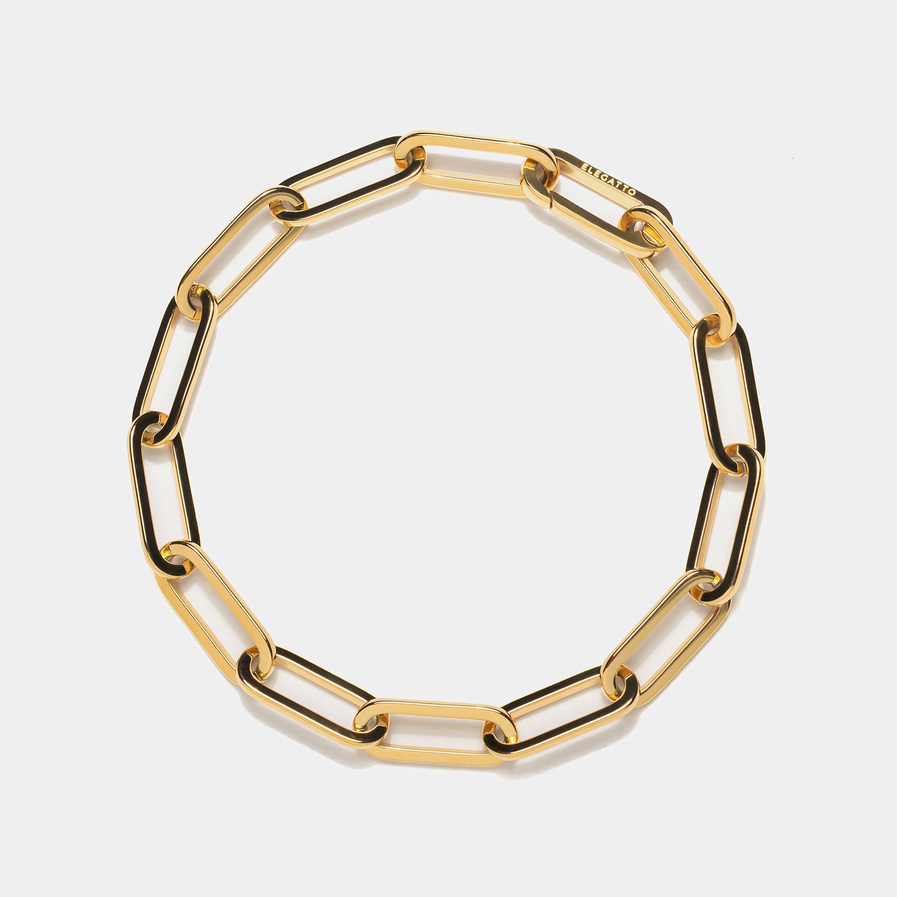 Paperclip Bracelet Gold - Elegatto