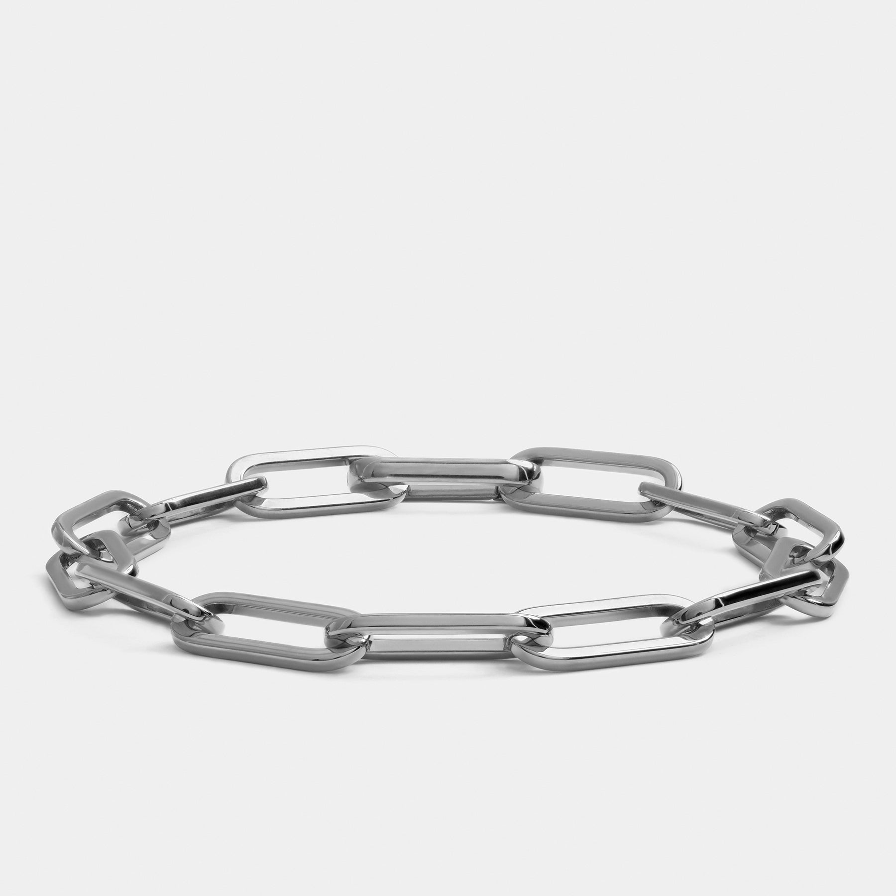 Paperclip Bracelet Silver W - Elegatto