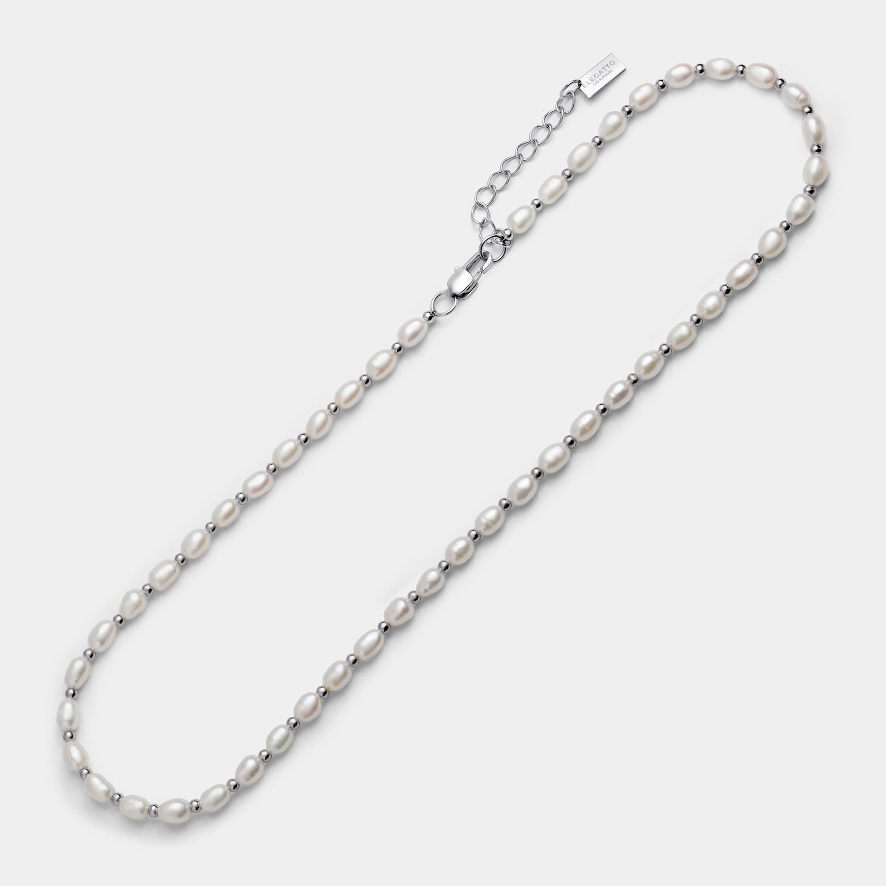 Pearl Choker Silver - Elegatto