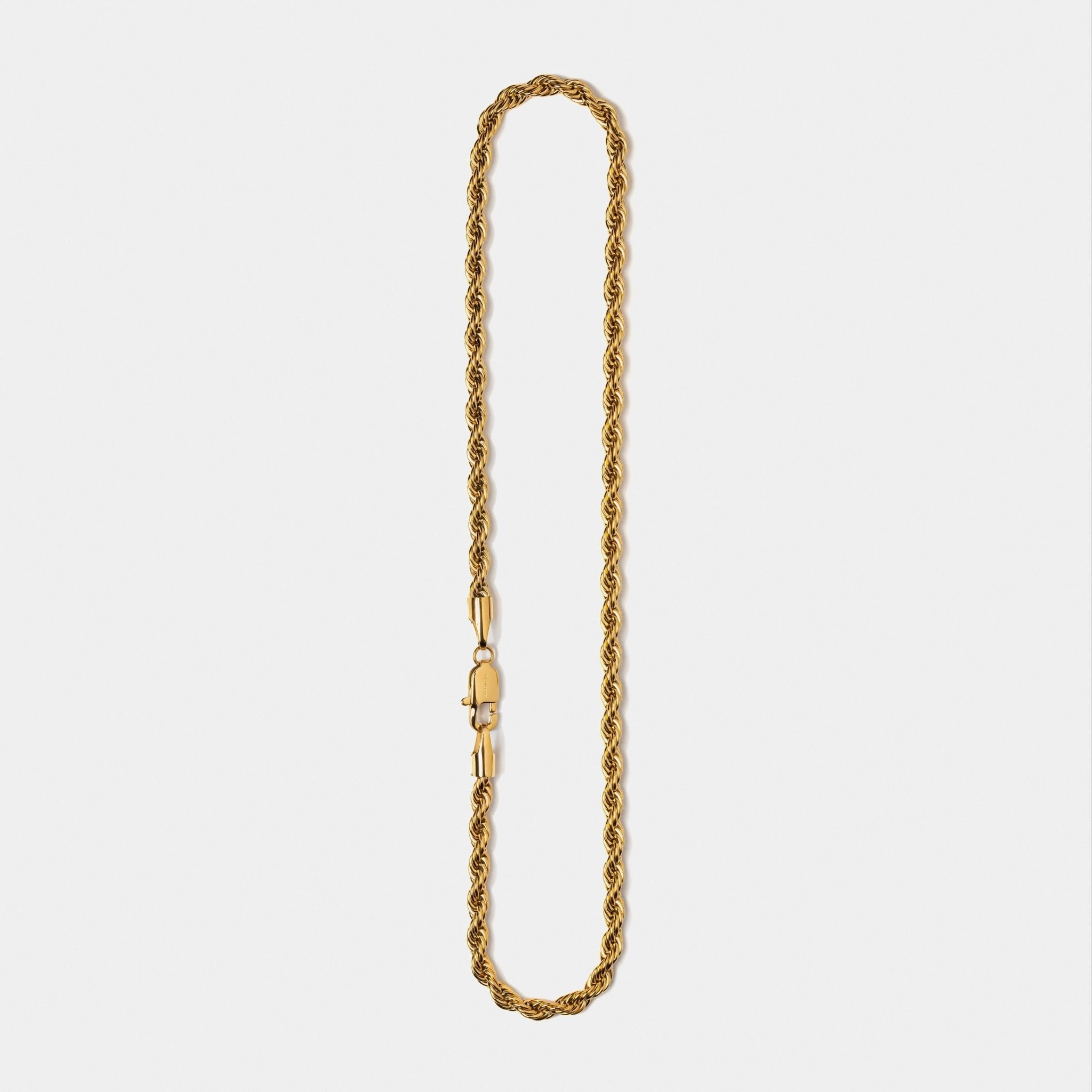 Rope Chain Necklace Gold W - Elegatto