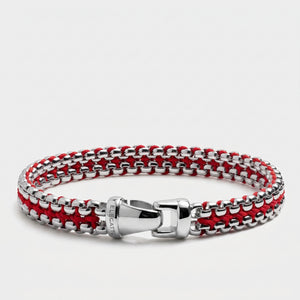 Argos Steel Link Silver Red