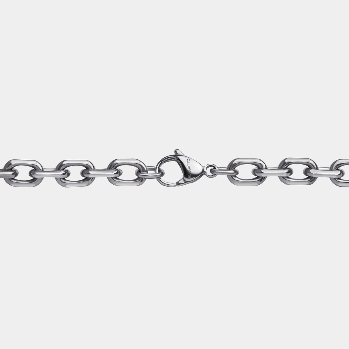 Elegatto Biker Chain Necklace in Pure 316L Stainless Steel