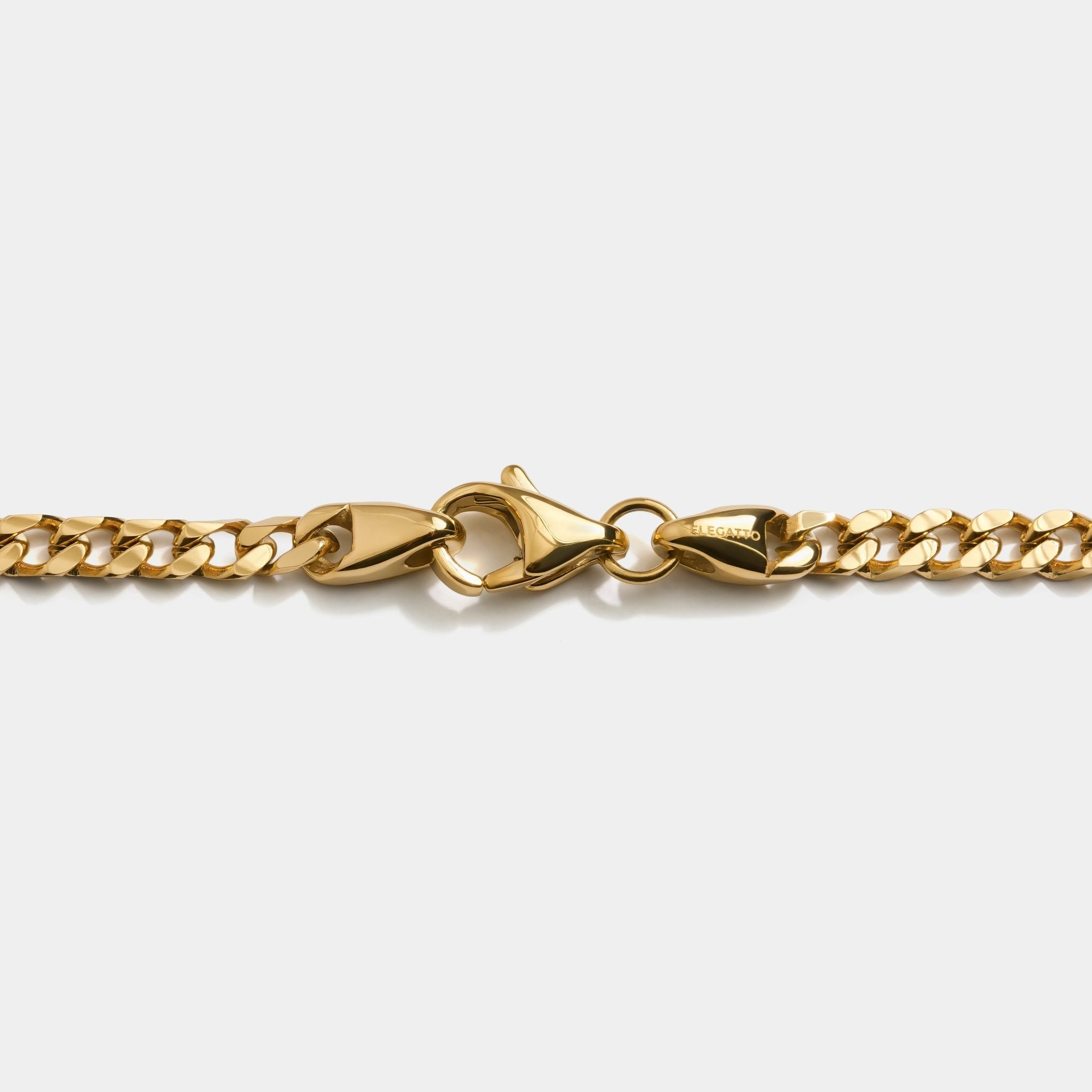 Cuban Chain Bracelet Gold (4mm) - Elegatto