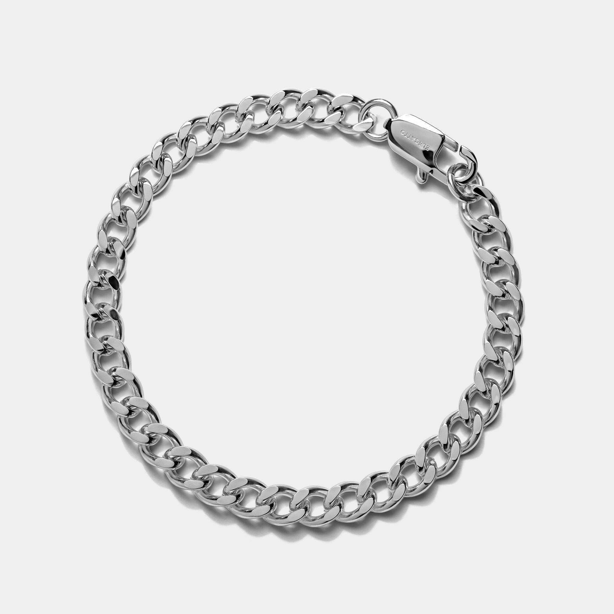 Cuban Chain Bracelet Silver (6mm) - Elegatto