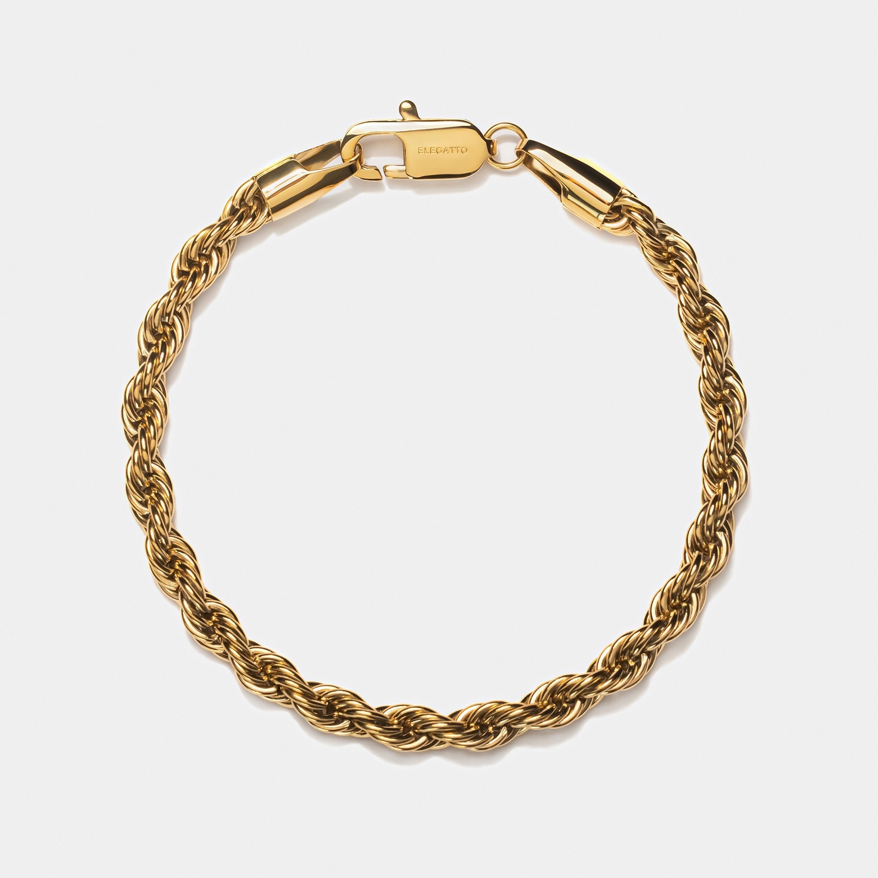 Rope Chain Bracelet Gold W - Elegatto