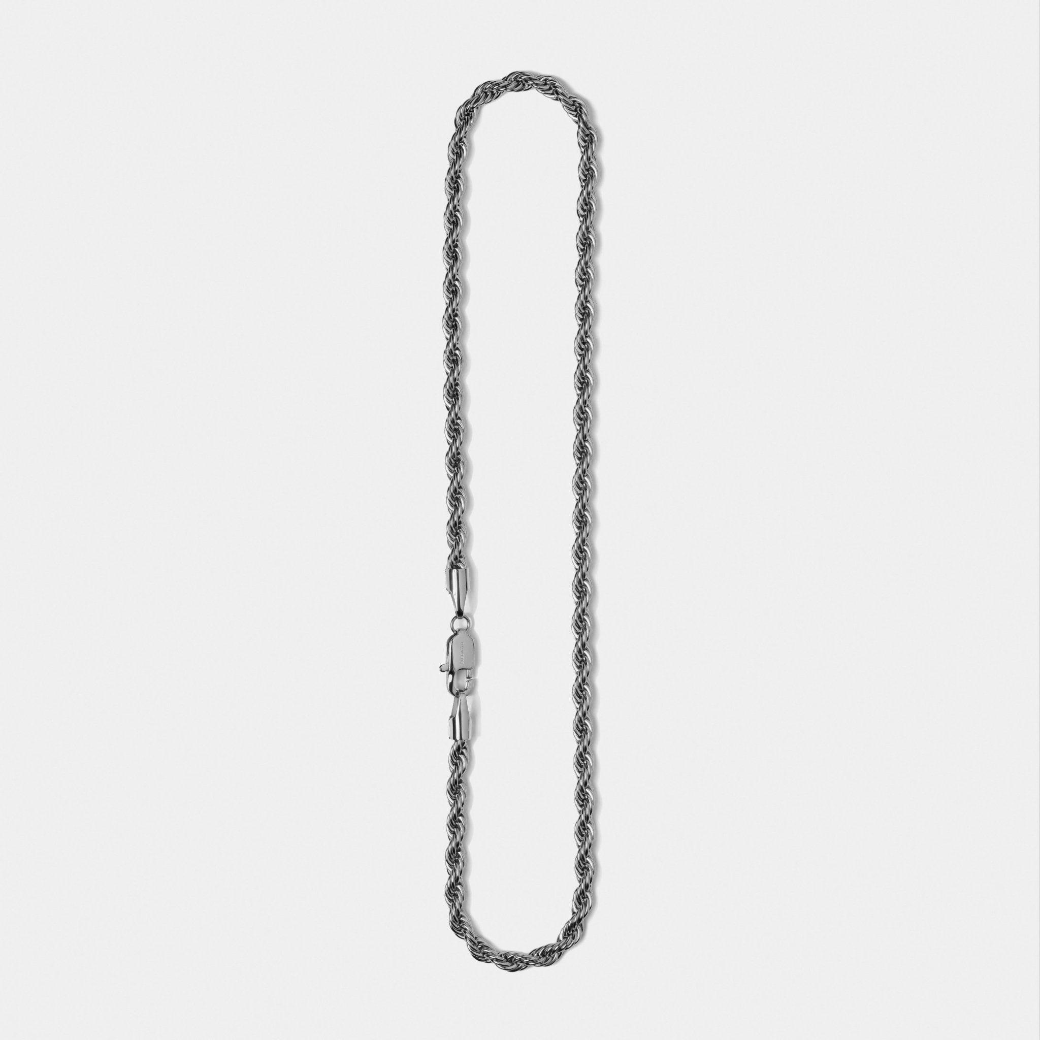 Rope Chain Necklace Silver W - Elegatto