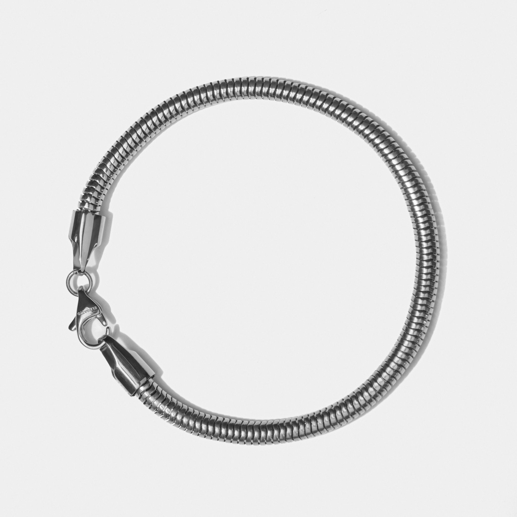 Snake Chain Bracelet Silver (4mm) W