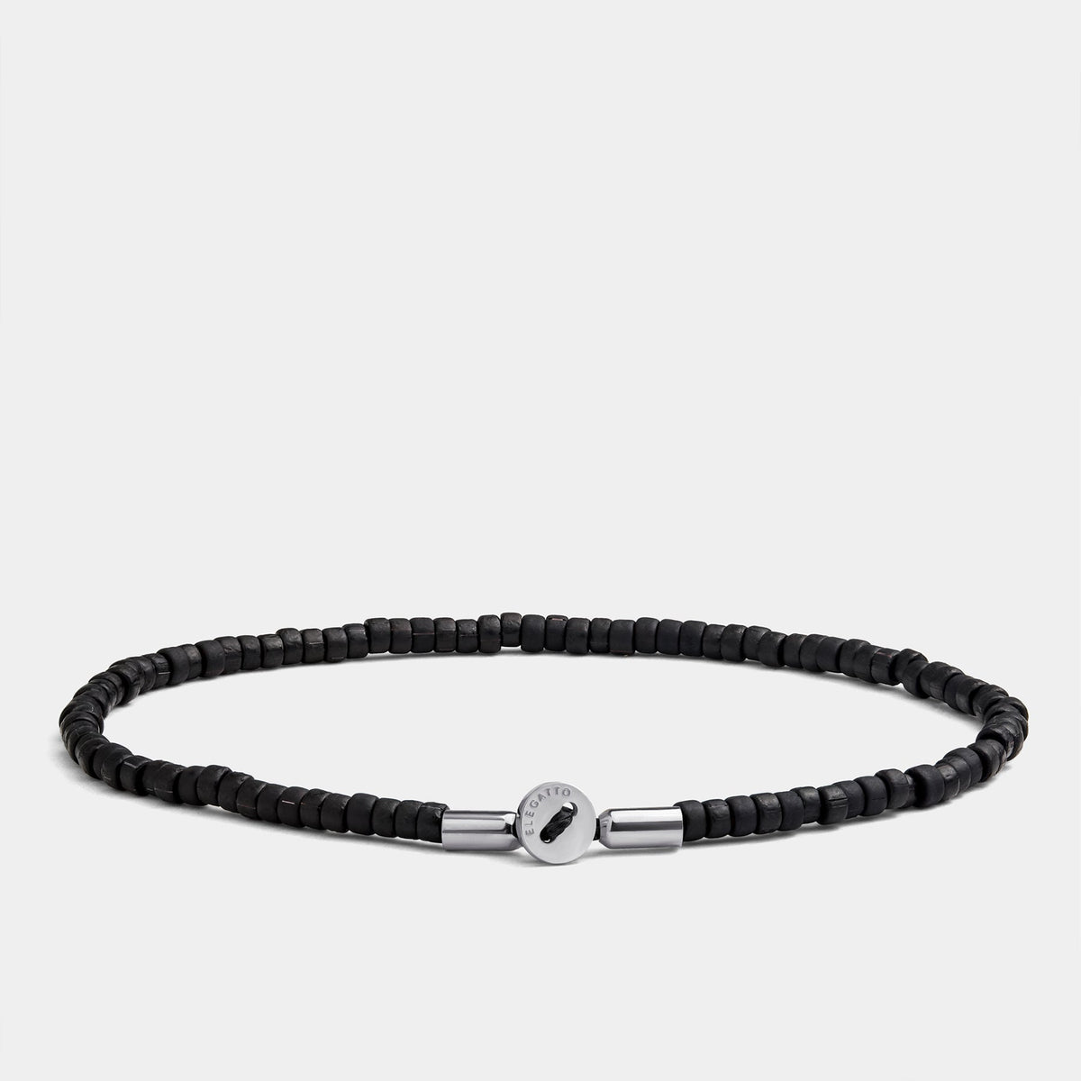 Elegatto Uni Beaded Bracelet in Silver